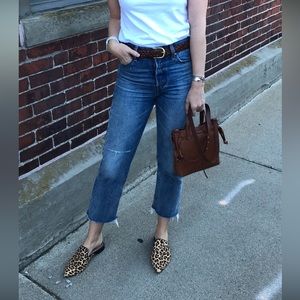 Levi denim size 26 mid rise raw hem